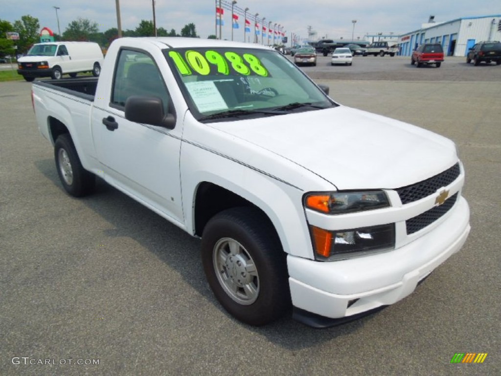 2008 Colorado LS Regular Cab - Summit White / Light Cashmere photo #3