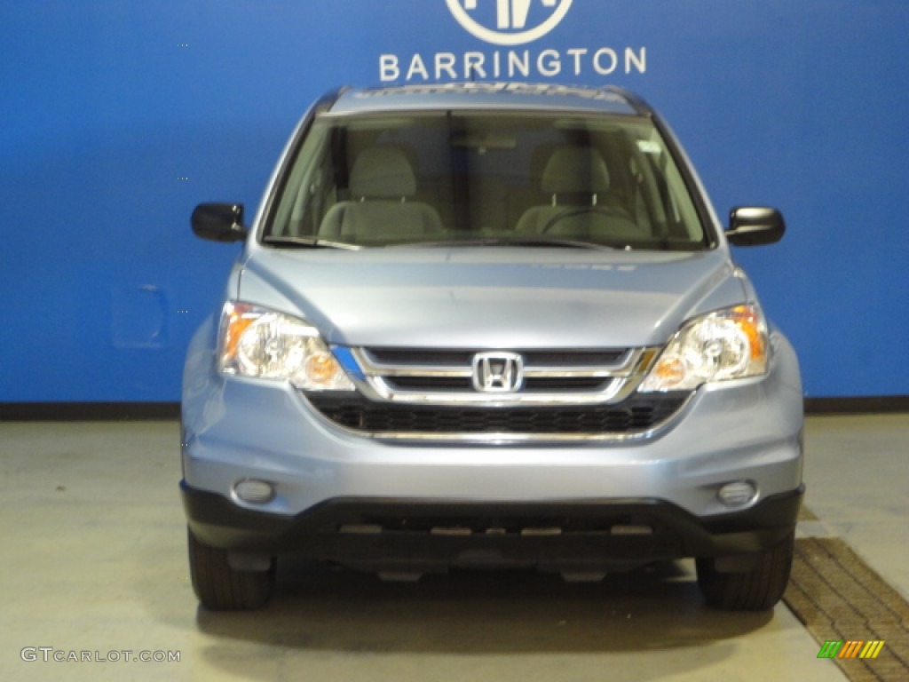 2011 CR-V EX 4WD - Glacier Blue Metallic / Gray photo #2