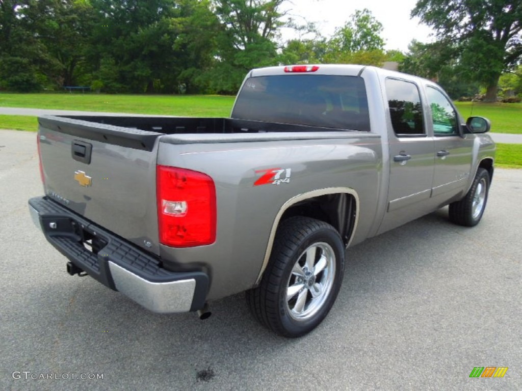 2008 Silverado 1500 LS Crew Cab 4x4 - Graystone Metallic / Dark Titanium photo #6