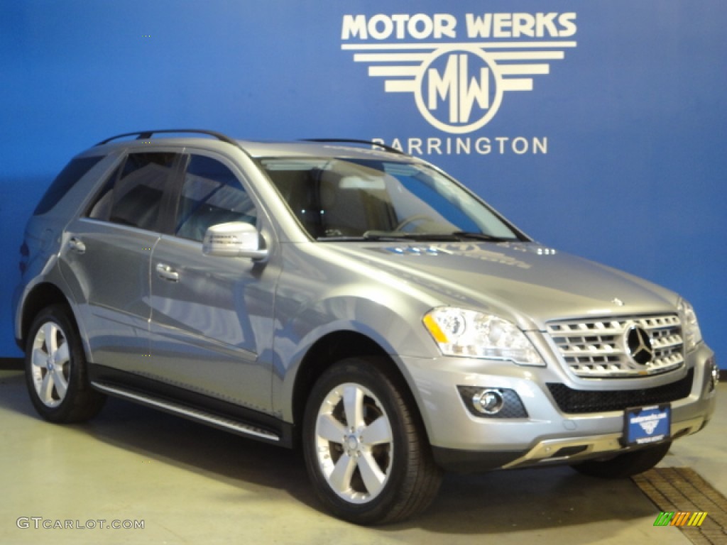 2011 ML 350 4Matic - Palladium Silver Metallic / Black photo #1