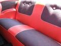 1957 Chevrolet Bel Air Red/Black Interior Rear Seat Photo