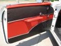 Red/Black 1957 Chevrolet Bel Air 2 Door Sedan Door Panel