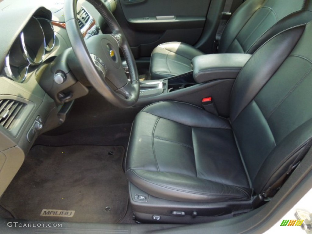 Ebony Interior 2011 Chevrolet Malibu LTZ Photo #68975972