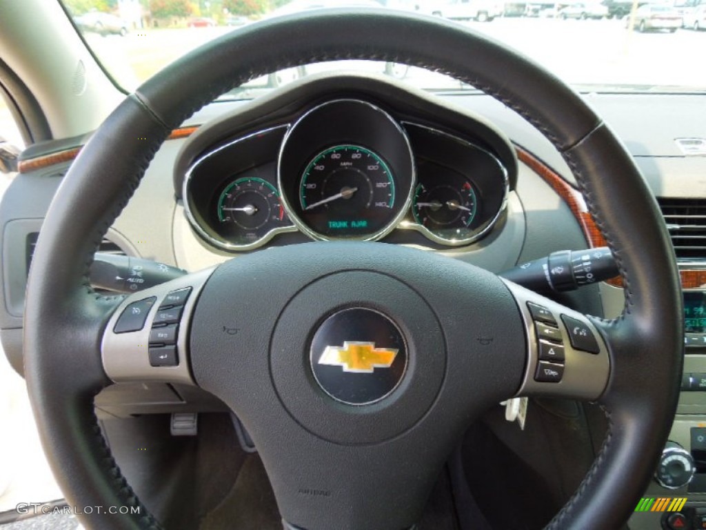 2011 Chevrolet Malibu LTZ Ebony Steering Wheel Photo 68976017