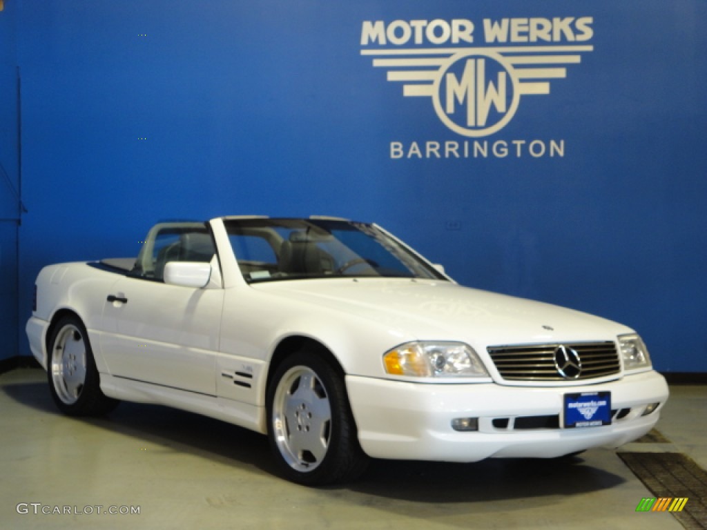 1997 SL 600 Roadster - Polar White / Grey photo #1