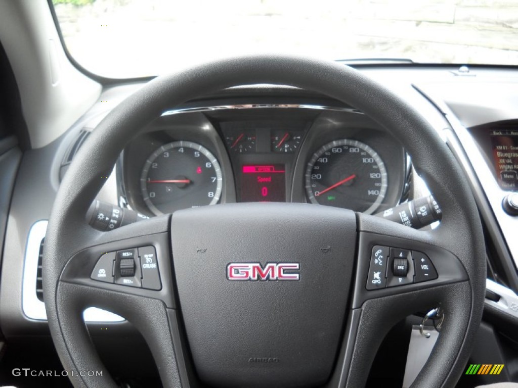2013 GMC Terrain SLE Jet Black Steering Wheel Photo #68978021