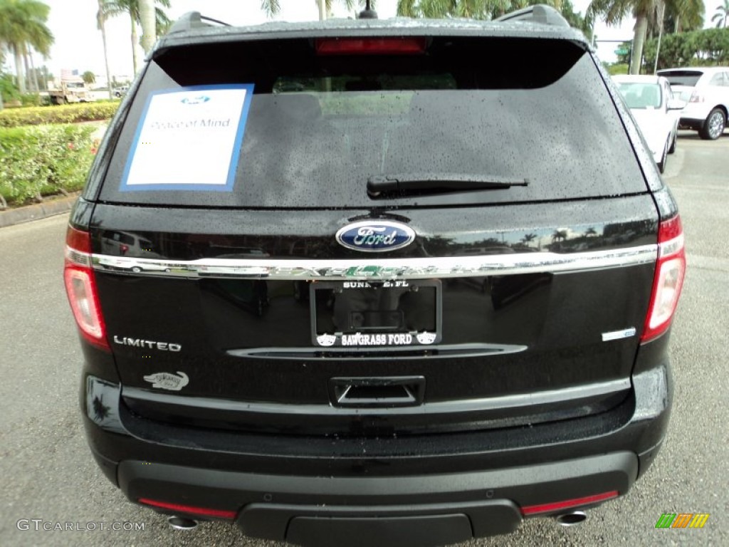 2013 Explorer Limited 4WD - Tuxedo Black Metallic / Charcoal Black photo #7