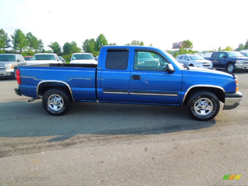 2004 Silverado 1500 LS Extended Cab - Arrival Blue Metallic / Dark Charcoal photo #3