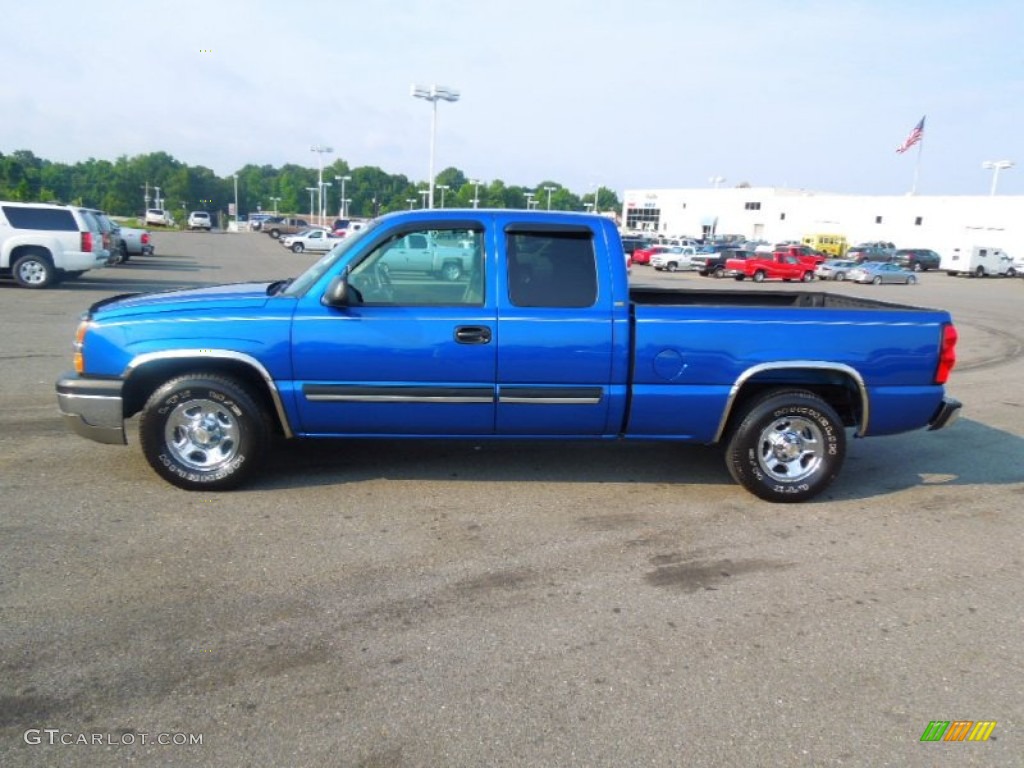 2004 Silverado 1500 LS Extended Cab - Arrival Blue Metallic / Dark Charcoal photo #4