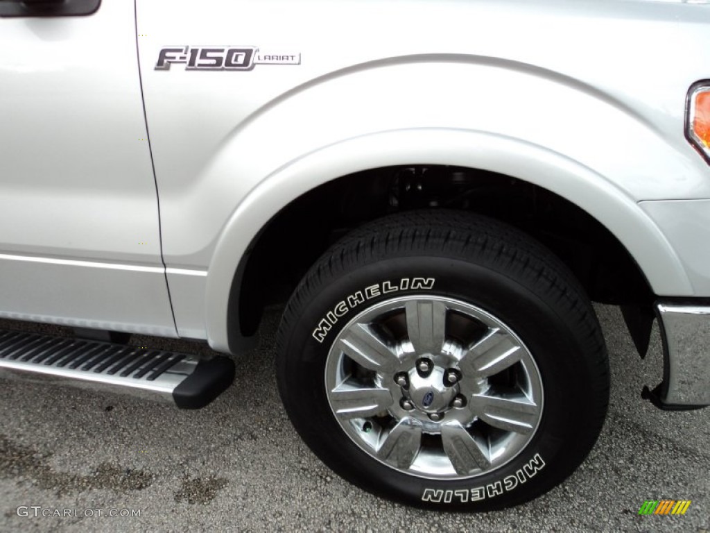 2010 F150 Lariat SuperCrew - Ingot Silver Metallic / Black photo #3