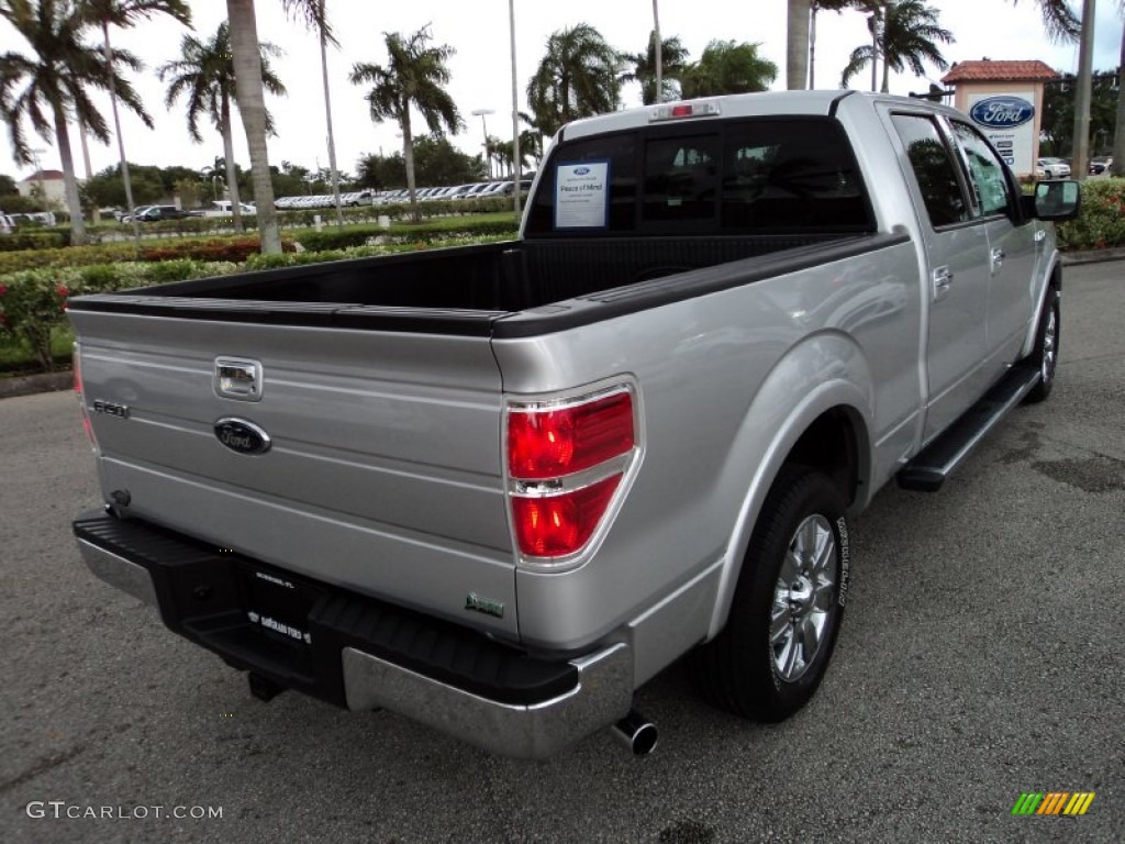 2010 F150 Lariat SuperCrew - Ingot Silver Metallic / Black photo #6