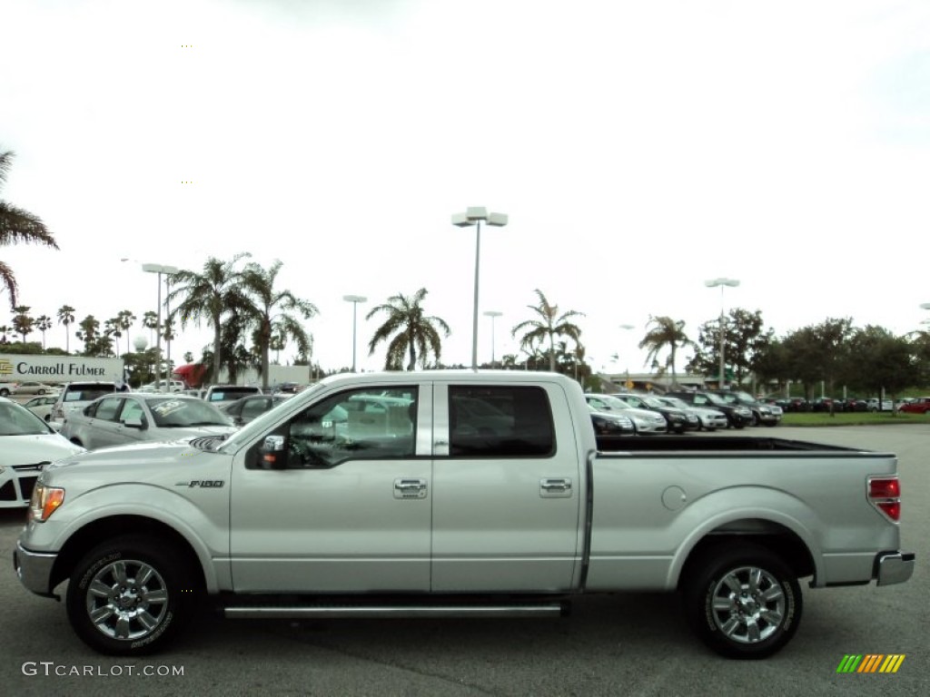 2010 F150 Lariat SuperCrew - Ingot Silver Metallic / Black photo #12