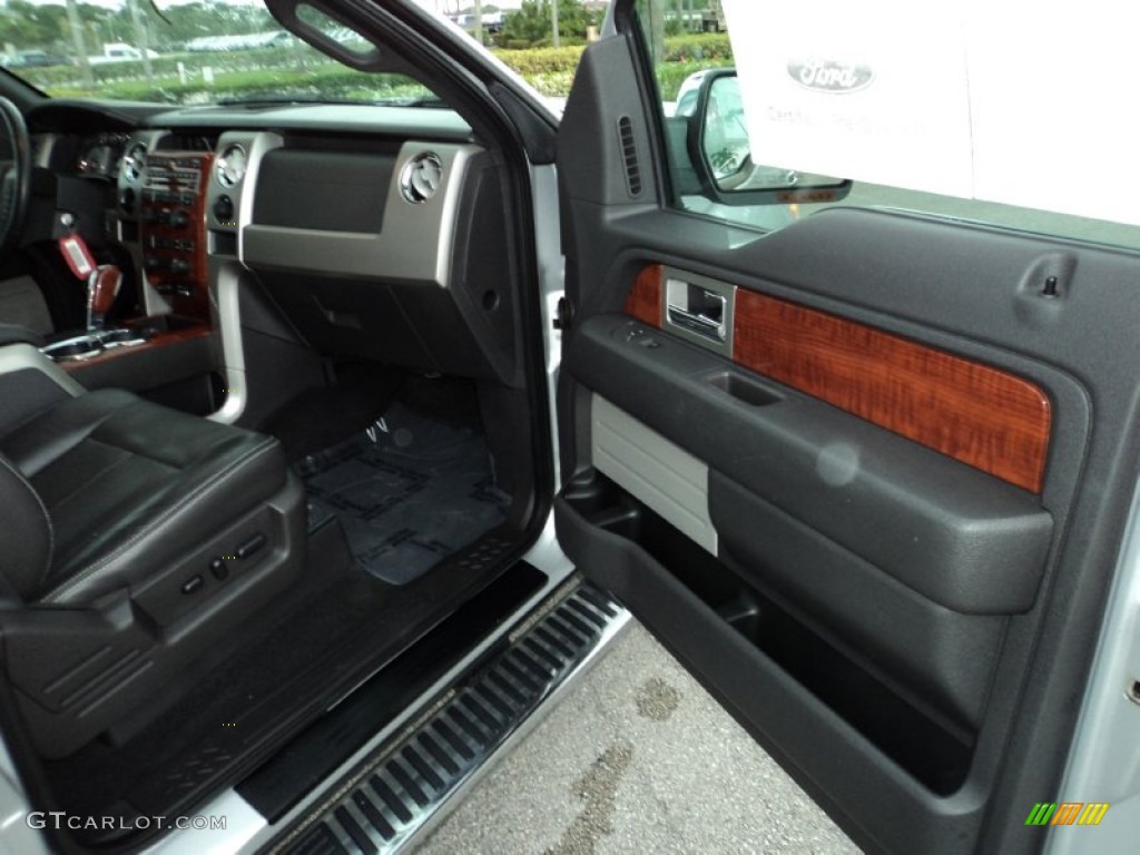2010 F150 Lariat SuperCrew - Ingot Silver Metallic / Black photo #17