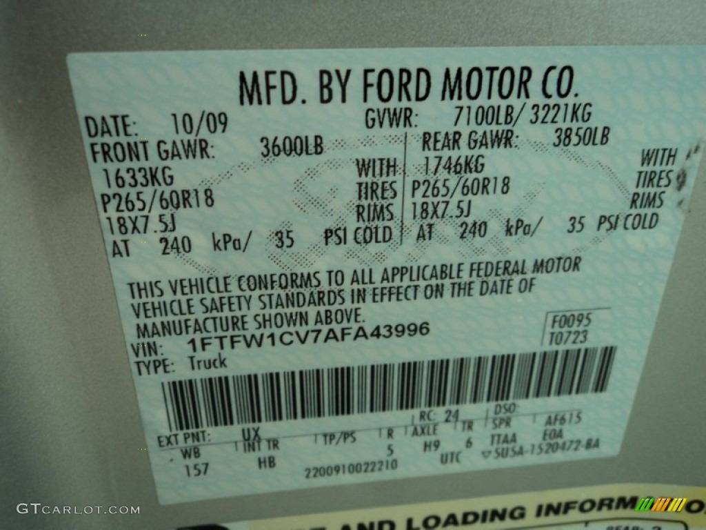 2010 F150 Lariat SuperCrew - Ingot Silver Metallic / Black photo #28