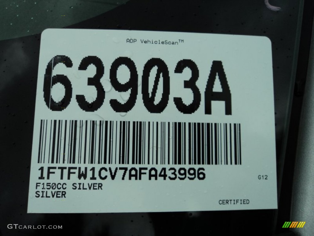 2010 F150 Lariat SuperCrew - Ingot Silver Metallic / Black photo #29