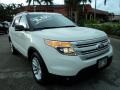 2011 White Suede Ford Explorer XLT  photo #1