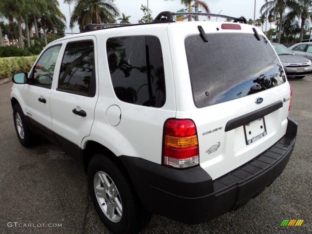 2005 Escape Hybrid - Oxford White / Medium/Dark Flint Grey photo #9