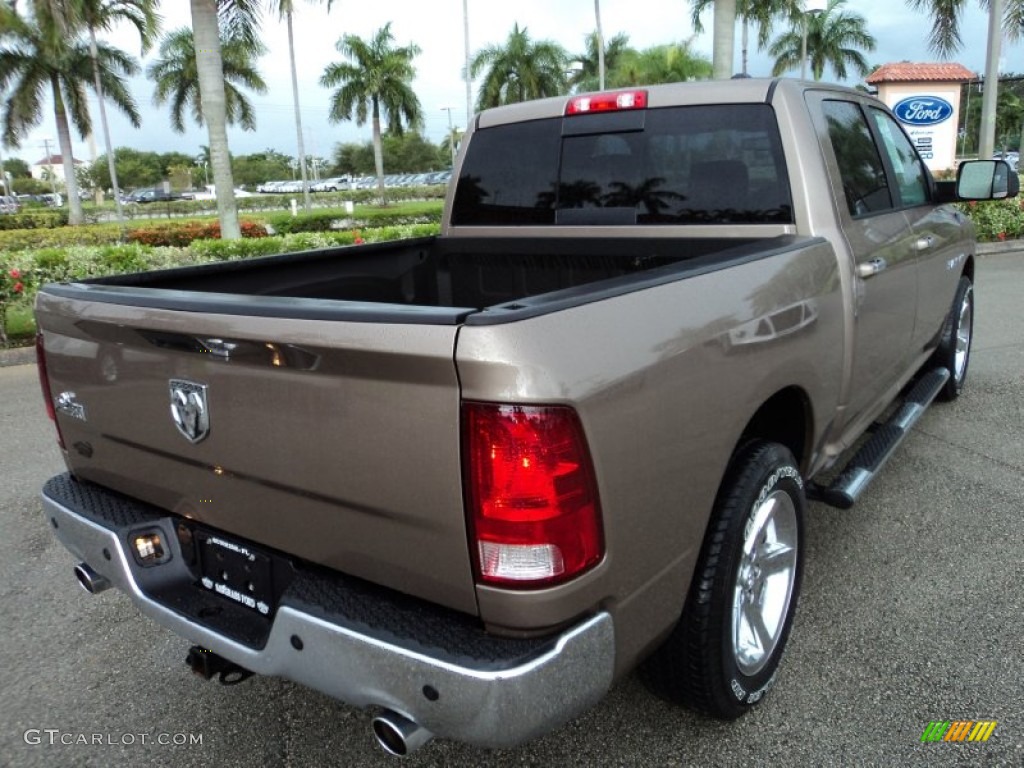 2010 Ram 1500 Big Horn Crew Cab - Austin Tan Pearl / Dark Slate/Medium Graystone photo #6