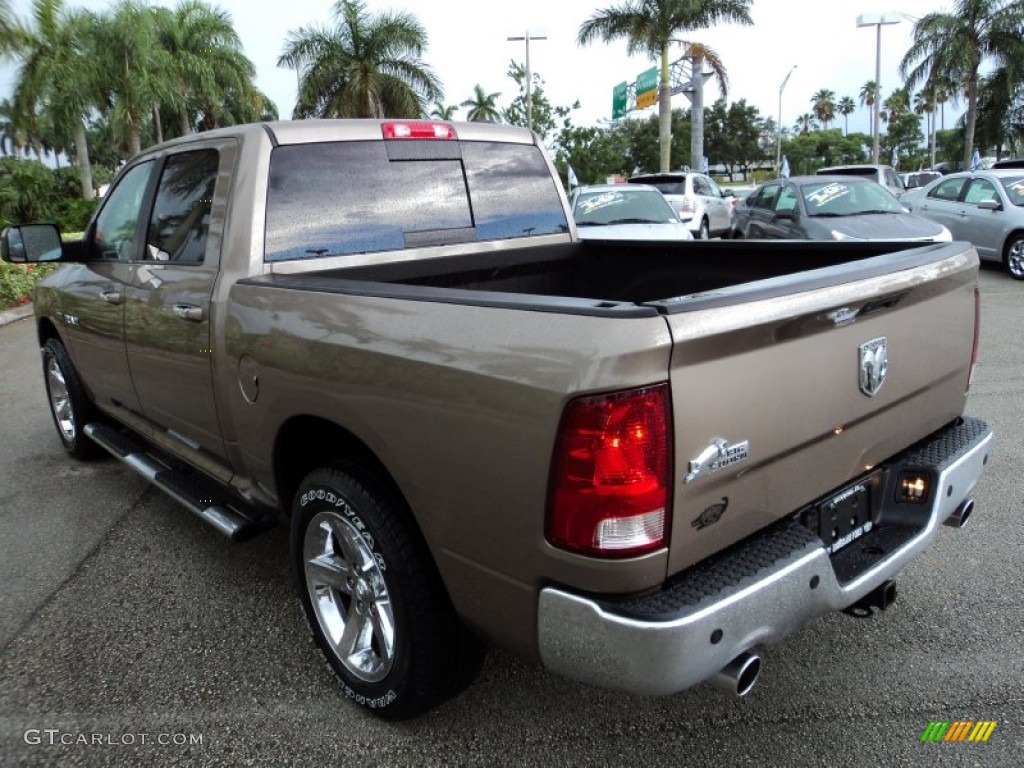 2010 Ram 1500 Big Horn Crew Cab - Austin Tan Pearl / Dark Slate/Medium Graystone photo #9