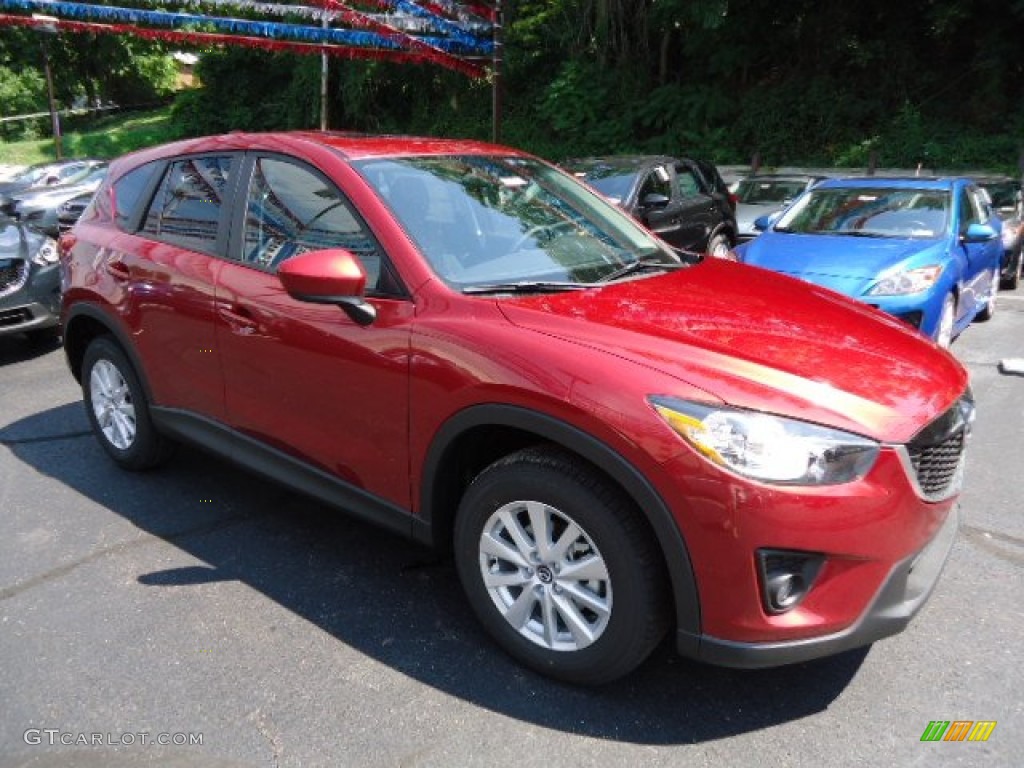 2013 CX-5 Touring AWD - Zeal Red Mica / Black photo #7