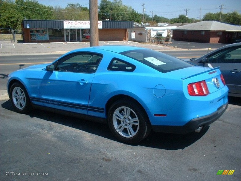 2011 Mustang V6 Coupe - Grabber Blue / Charcoal Black photo #6