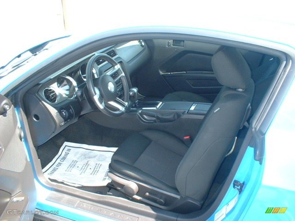 2011 Mustang V6 Coupe - Grabber Blue / Charcoal Black photo #8