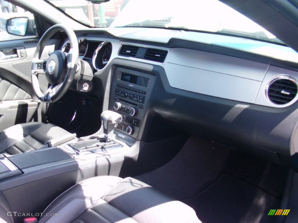 2012 Mustang V6 Premium Coupe - Grabber Blue / Charcoal Black photo #8