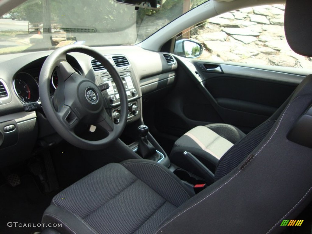 Titan Black Interior 2010 Volkswagen Golf 2 Door Photo #68982287
