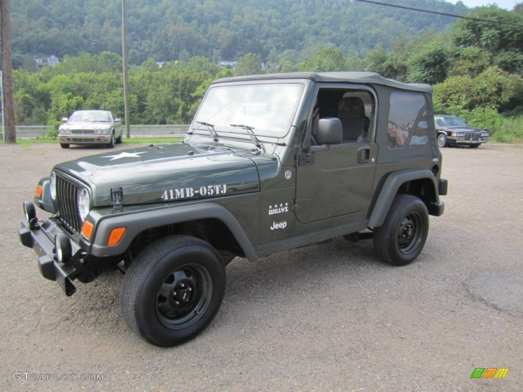 2005 Wrangler X 4x4 - Moss Green Pearlcoat / Dark Slate Gray photo #1