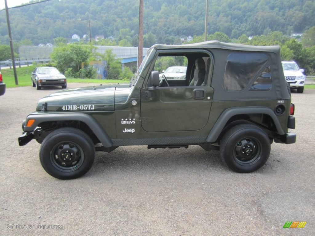 2005 Wrangler X 4x4 - Moss Green Pearlcoat / Dark Slate Gray photo #2