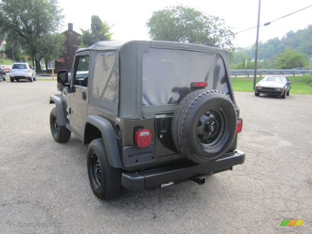2005 Wrangler X 4x4 - Moss Green Pearlcoat / Dark Slate Gray photo #4
