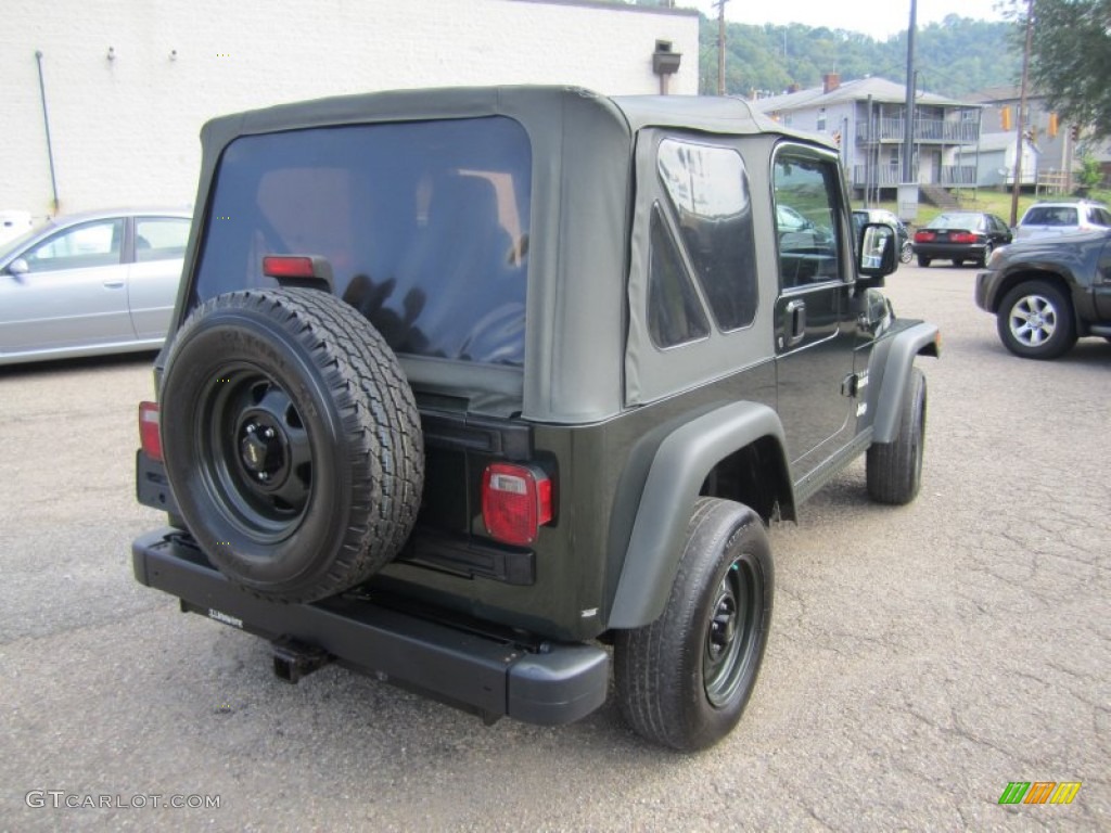 2005 Wrangler X 4x4 - Moss Green Pearlcoat / Dark Slate Gray photo #6