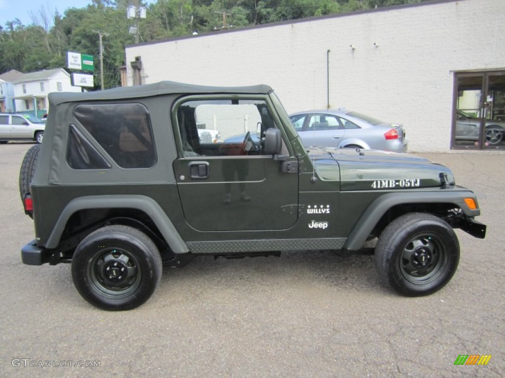 2005 Wrangler X 4x4 - Moss Green Pearlcoat / Dark Slate Gray photo #8