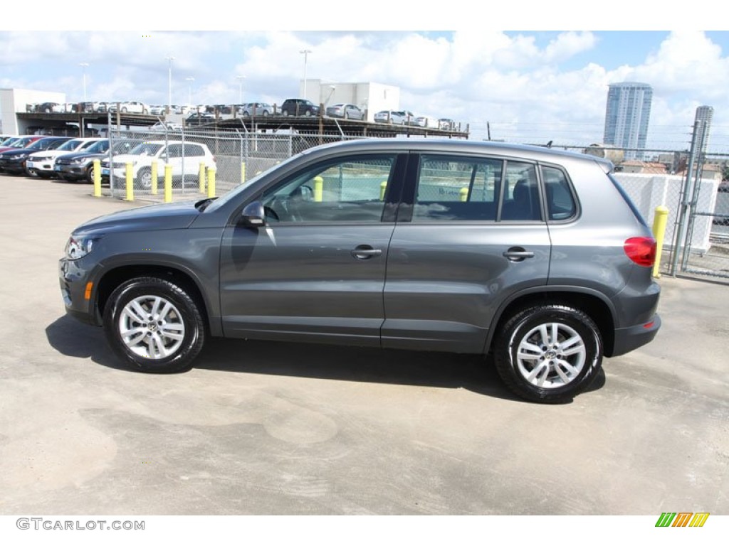 Pepper Gray Metallic 2013 Volkswagen Tiguan S Exterior Photo #68985459