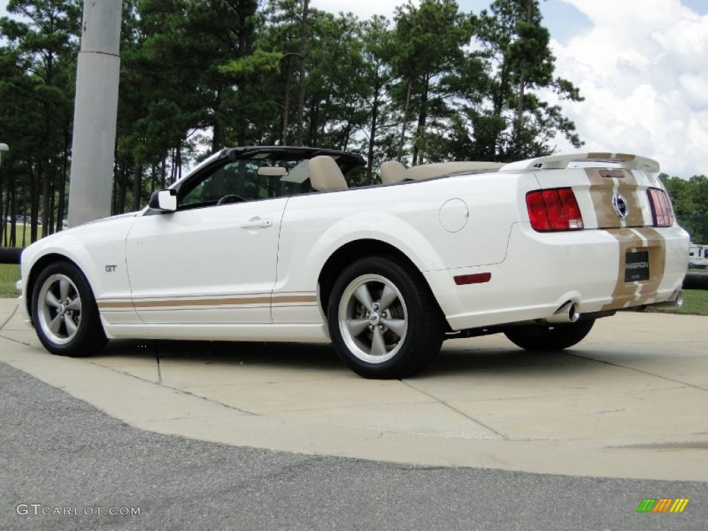 2006 Mustang GT Premium Convertible - Performance White / Light Parchment photo #6