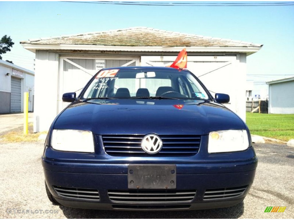 2002 Jetta GLS Sedan - Indigo Blue / Grey photo #2