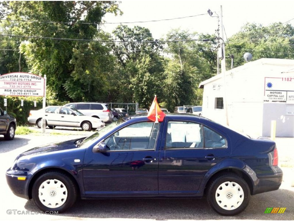 2002 Jetta GLS Sedan - Indigo Blue / Grey photo #4