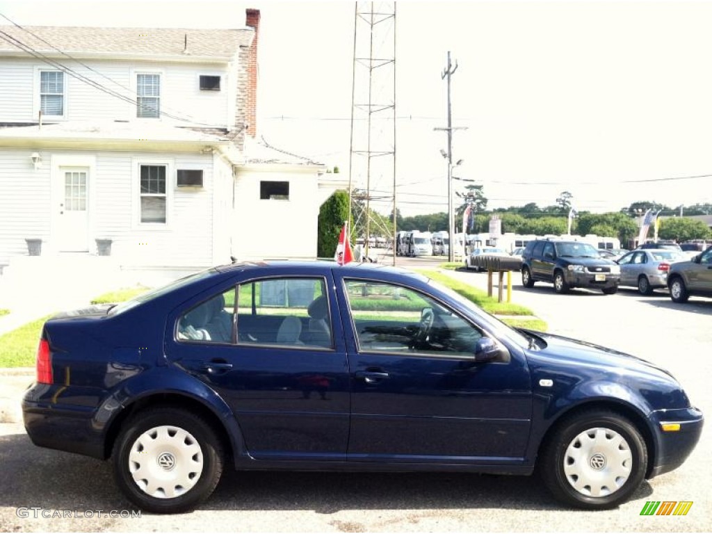 2002 Jetta GLS Sedan - Indigo Blue / Grey photo #8