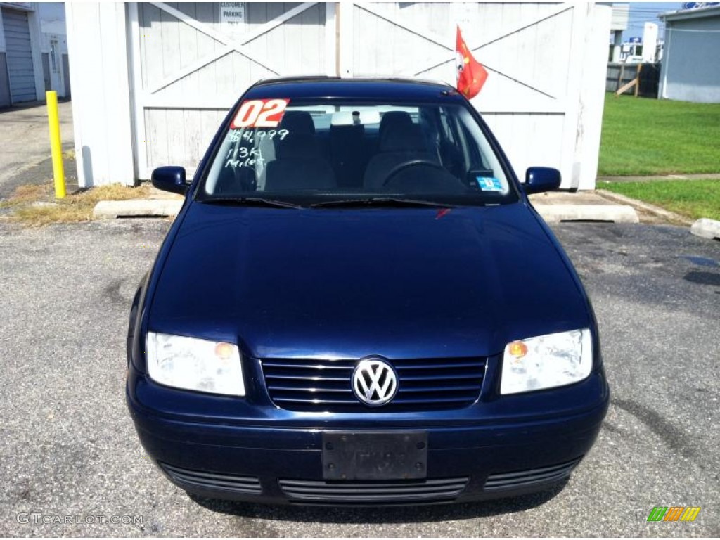 2002 Jetta GLS Sedan - Indigo Blue / Grey photo #9