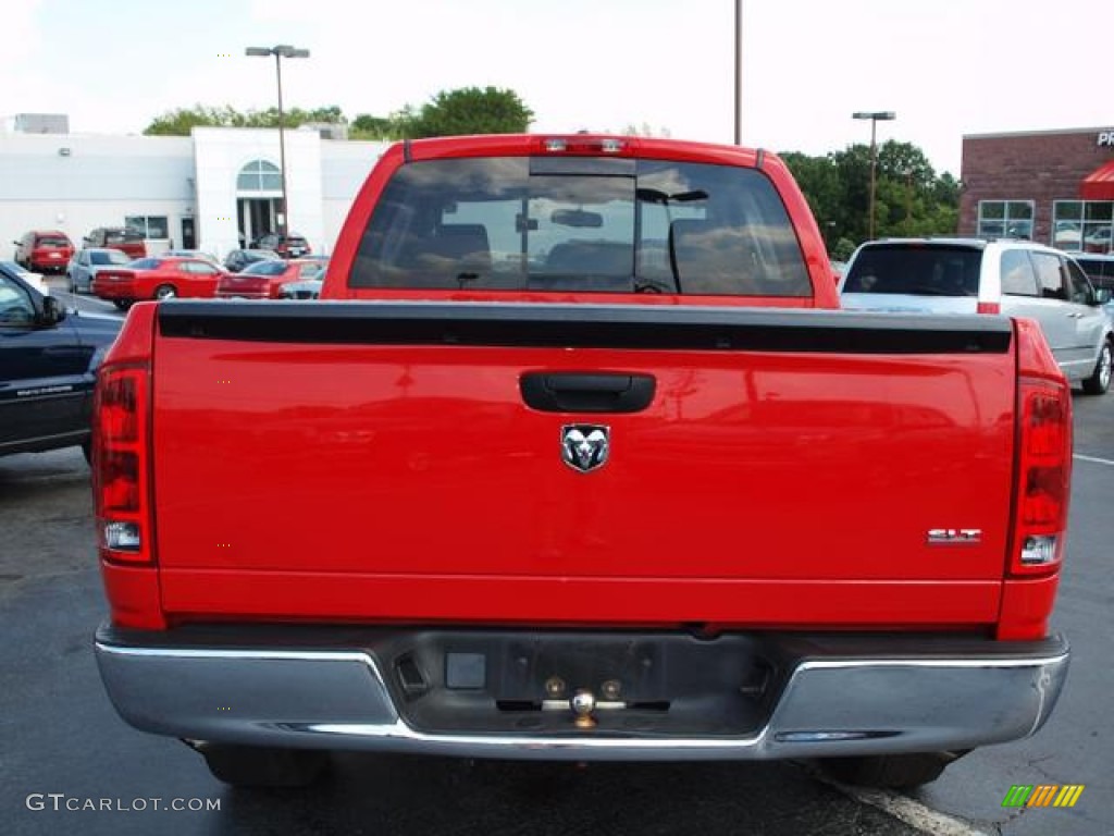 2006 Ram 1500 SLT Quad Cab - Flame Red / Medium Slate Gray photo #5