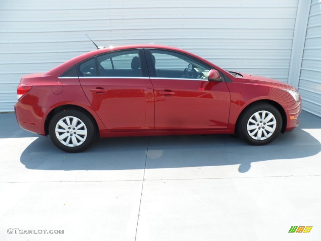 Crystal Red Metallic Tintcoat 2011 Chevrolet Cruze LT Exterior Photo #68988508