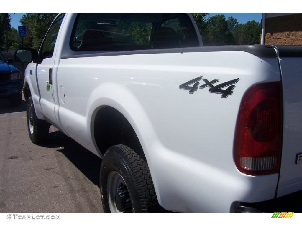 2002 F250 Super Duty XL Regular Cab 4x4 - Oxford White / Medium Flint photo #4