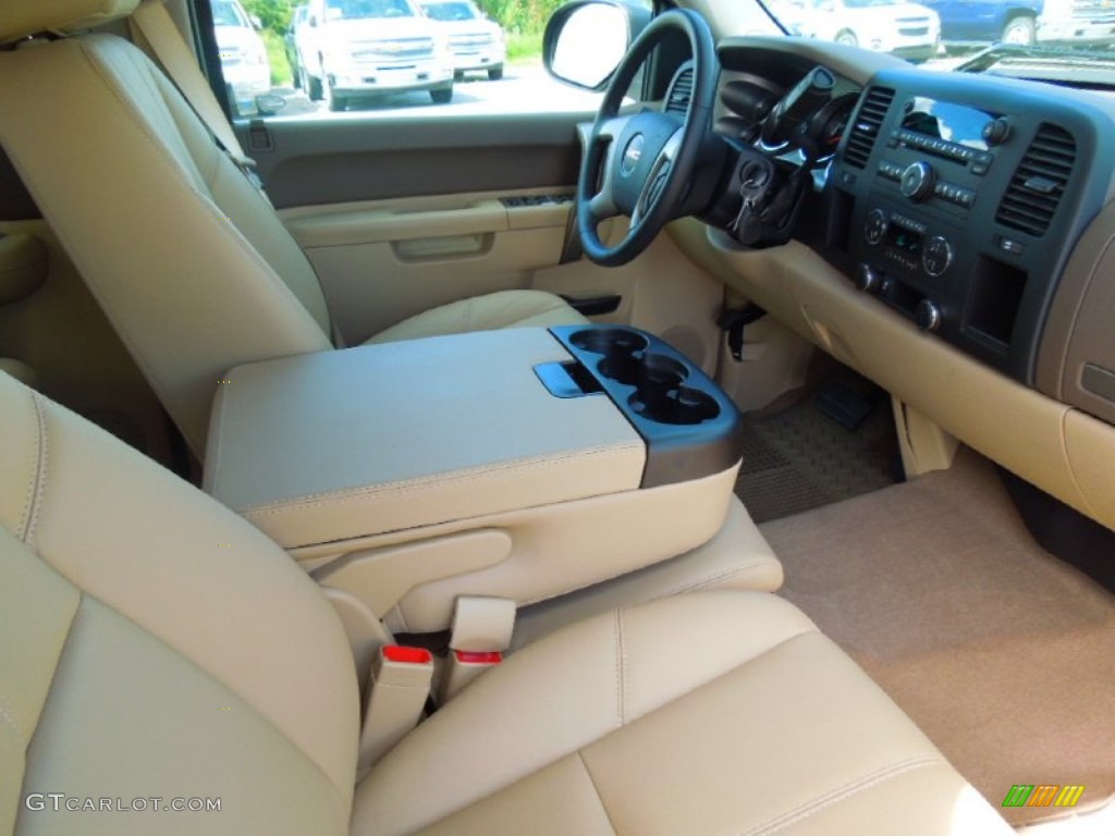 Cocoa/Light Cashmere Interior 2012 GMC Sierra 1500 SLE Crew Cab Photo #68988736