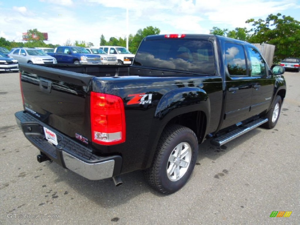 2012 Sierra 1500 SLE Crew Cab 4x4 - Onyx Black / Ebony photo #6