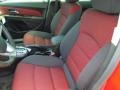 2012 Chevrolet Cruze Jet Black/Sport Red Interior Front Seat Photo