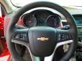 2012 Chevrolet Cruze Jet Black/Sport Red Interior Steering Wheel Photo
