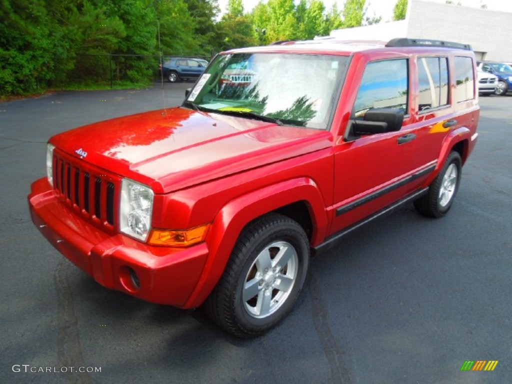 Inferno Red Pearl 2006 Jeep Commander 4x4 Exterior Photo #68989723