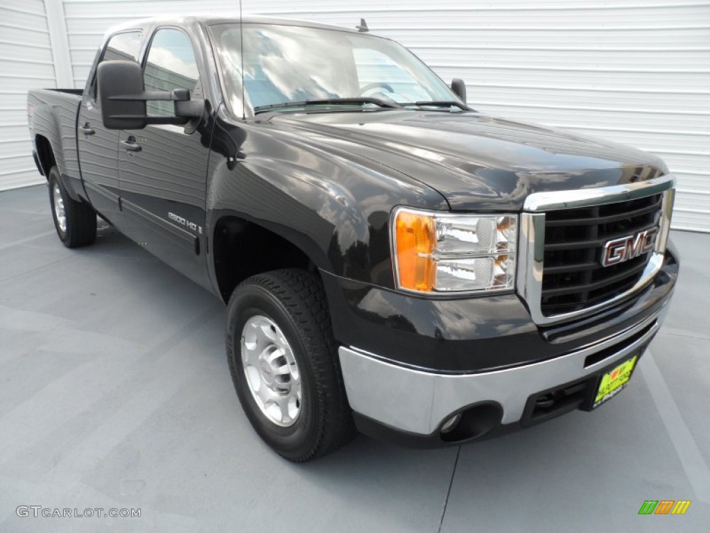 2009 Sierra 2500HD SLE Crew Cab 4x4 - Steel Gray Metallic / Dark Titanium/Light Titanium photo #1