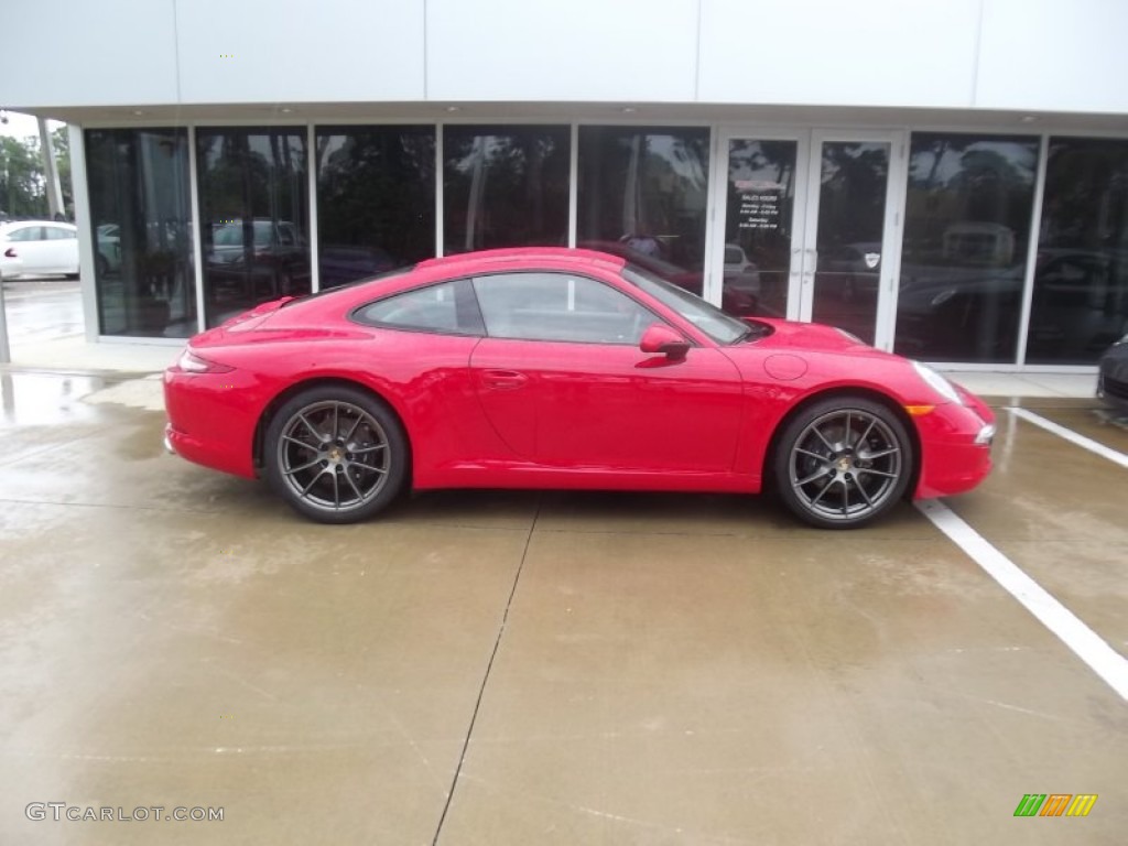 2013 911 Carrera Coupe - Guards Red / Platinum Grey photo #2