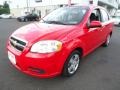 2011 Victory Red Chevrolet Aveo LT Sedan  photo #2